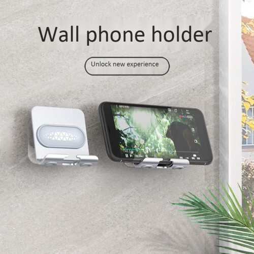 Wall Phone Holder Mount ,Update Version Wall Phone Mount for Bathroom,Kitchen Office 1
