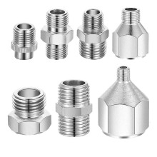 7pcs Airbrush Adaptor,Airbrush Fitting Airbrush Connector Kit Airbrush Threaded Plug for Airbrush Air Compressor