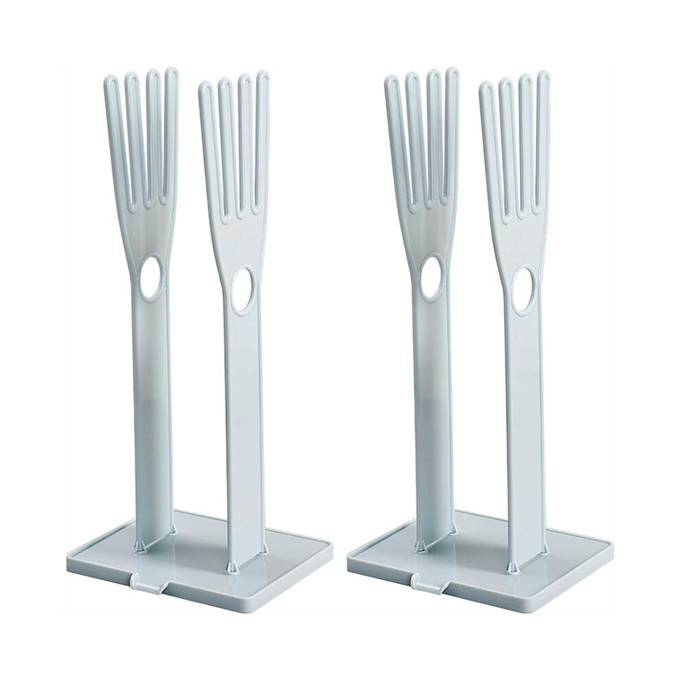 Kitchen Glove Holder 2 Sets Kitchen Washing Glove Drying Rack With Towel Storage Hole And Drain Cleaning Glove Dryer 6031973682447