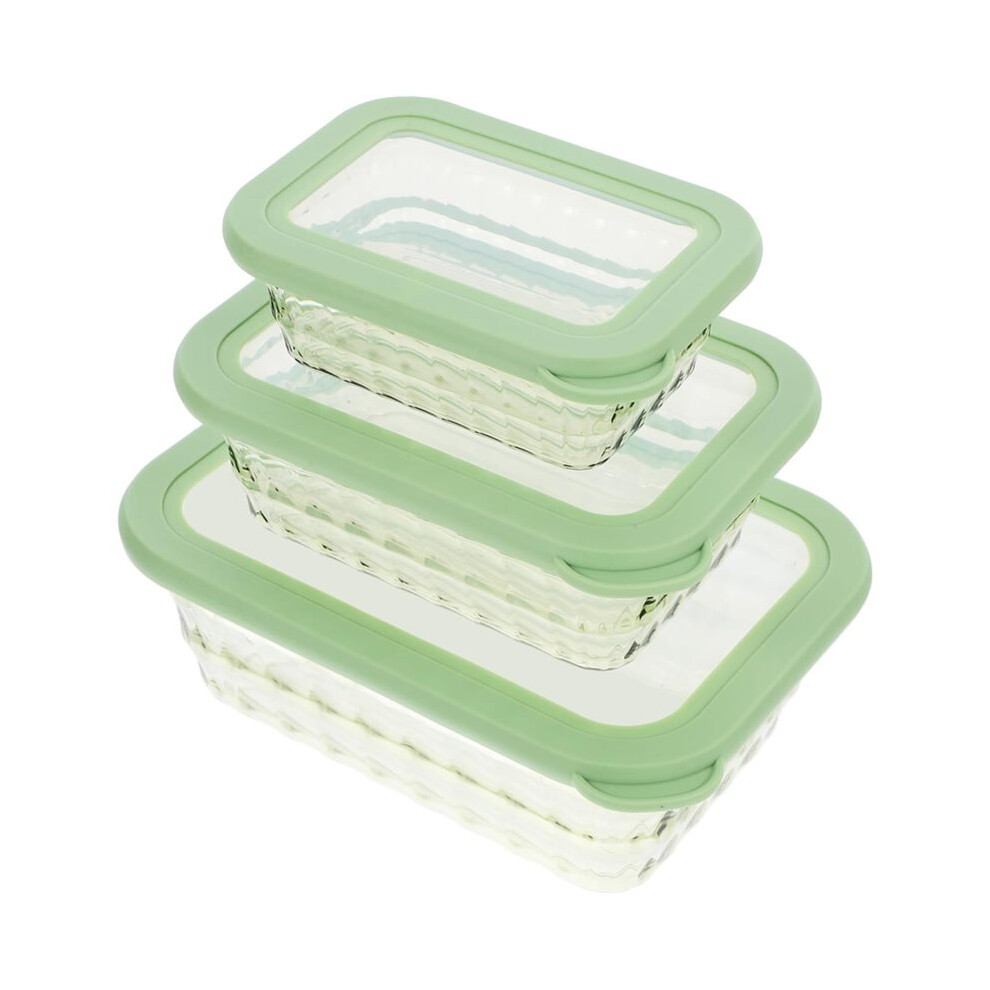 3Pcs Vegetable Organizing Boxes Food Storage Containers Preservation Holders For Salad Fruit Snacks Organizer 6034161368581