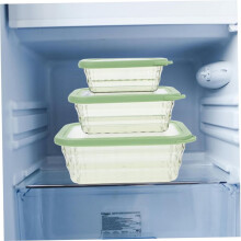 3pcs Vegetable Organizing Boxes Food Storage Containers Preservation Holders for Salad Fruit Snacks Organizer