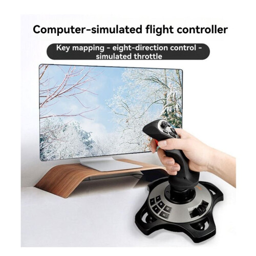 PXN-2113 Pro Flight Simulator Joystick USB Gamepad Controller for PC Ergonomic Handle for Various Flight Games 1