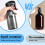 Plastic Spray Bottles for Cleaning Solutions,10OZ Reusable Empty Container with Durable Black Trigger Sprayer, 3Pack 10