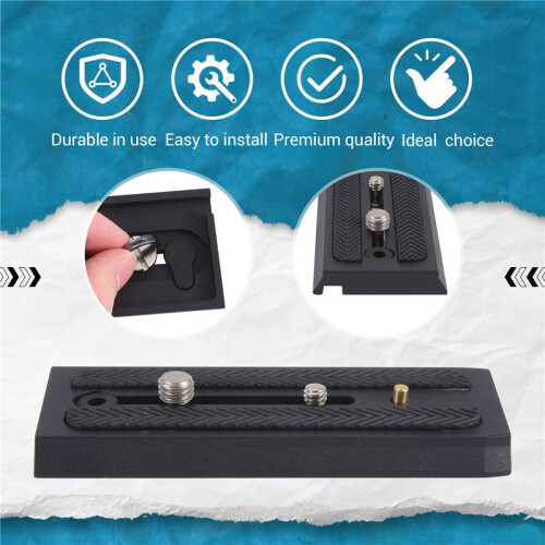 BEXIN 501PL Extended Quick Release Plate P200 for  Benro S4 Hydraulic  Quick Release Plate 120MM 2