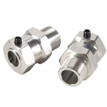 Juego de Actualización de Cubo Hexagonal Para1/5 Hpi Rofun Rovan Baja 5B Rc Car Parts-Trasero