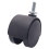 6mm Threaded Stem 40mm Dual Wheel Rotatable Caster Black 1
