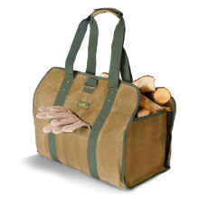 2-in-1 Firewood Carrier, Canvas Log Carrier for Firewood, Firewood Tote Carrier, Canvas Wood Carrier for Firewood, Log Carrying Bag Firewood Holder, F