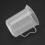 Measuring Jug 250mL Graduated Beaker Clear White Plastic Cup 4