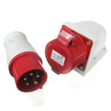 16 Amp 5 pin Plug & Socket  IP44 3 Phase 380-415v 3P + N + Earth 16A