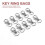10pcs Metal Clasp Swivel Trigger Clips Snap Hooks Key Ring Bags DIY  Silver 3