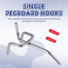25X Single Pegboard Krokar 50Mm Board Lat Wall Retail Display Shop Peg Passar 25Mm