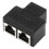 2 Port RJ45 Splitter Adapter LAN Network Ethernet Extender Connector Plug Lot 1pcs 7