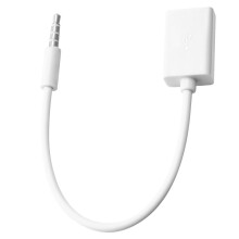 3,5 mm Mannelijke AUX Audiostekker Naar USB 2.0 Vrouwelijke Converterkabelsnoer Auto MP3 voor Smartphone Mobiele Telefoons