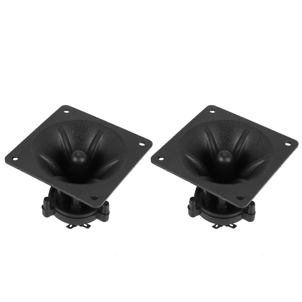 2Pc Tweeters Piezoelectric Tweeter Loudspeaker Ceramic Buzzer Treble Square Audio Speaker Black 4712008690928