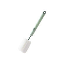 (Green) Cup Sponge Cleaning Brush Long Handle Mug Removable Bottle Washing Household