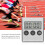 Kitchen Digital Timer Cooking Timer Multi-Function Timer with Magnet  the Back and Wall-Mounted 6