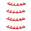 Badminton Racket Racquet Stringing Grommets Eyelets Replacement Accessories Guard Tube 6 Nails Type Red 1