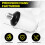 LED Flame Effect Light Bulb E27,Decorative Flickering Realistic Fire Lights Bulb,Festival Decoration Lamp,Black-B 4