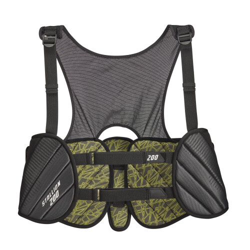 STX Stallion 200 Lacrosse Rib Pad, Schwarz/Grau, Groß