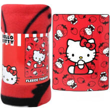 Hello Kitty Red 45x60” Fleece Throw - Soft, Cozy, and Stylish
