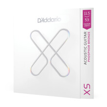 D'Addario corde per chitarra acustica, XS Phosphor Bronze, XSAPB11553, Custom Light Plus 11.5-53, 6 corde, confezione da 1