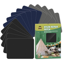 OAZ 15 Piezas Parches de Nylon 3.5 x 4.7 pulgadas Cinta Autoadhesiva Impermeable Ligera