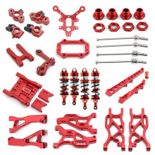 Metall-Upgrade-Teile-Kit Querlenker-StoßDäMpfer für Arrma 1/7 Infraction Limitless Felony 6S ZubehöR, Rot