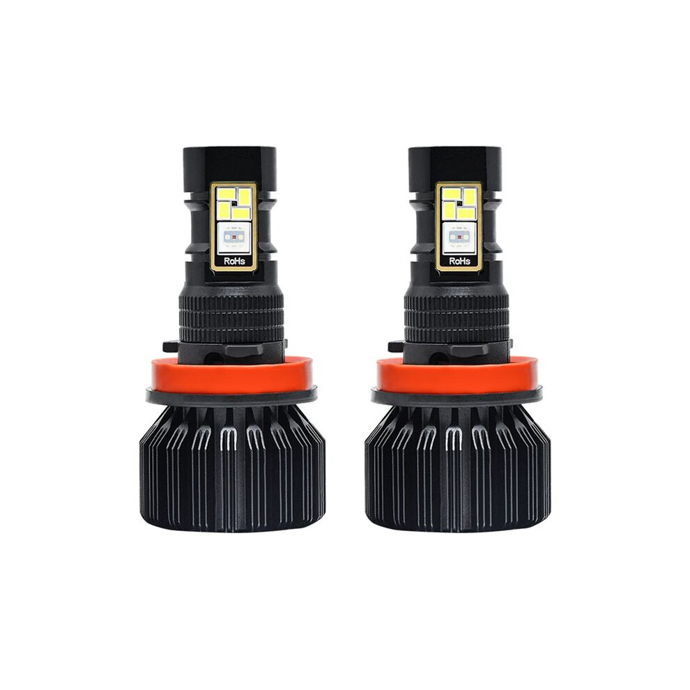 Car Led Rgb Head App -Compatible Control Multi Colors Led Fog S Bulbs ,H8 H9 H11 Light 6033169673819