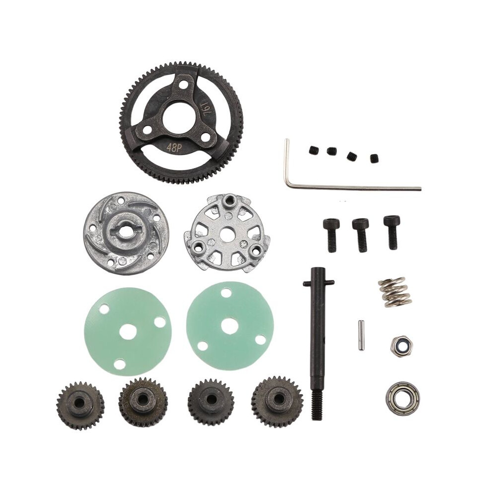 Metal 0.8M 48P Spur Gear & Pinions-Gear Sets For Rustler/Slash 2Wd 1/10 Rc Car Model Parts 76T Tauoh