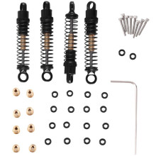 Amortiguador de Aceite de Amortiguador de Metal de 40 Mm para Axial SCX24 C10 JLU Gladiator Bronco 1/24 RC Crawler Car Upgrades, Negro
