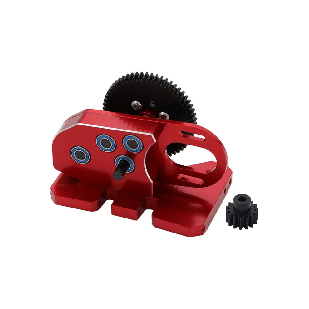 2Low Cnc Gearbox Middle Transmission Box With Overdrive Gear For Lcg 1/10 Rc Crawler Axial Scx10 Iii 90046 Trx4 Red 6032022725771