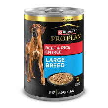 Purina Pro Plan Gravy Natrel Wet Hondenvoer voor Grote Honden, Beef en Rijst - (Verpakking van 12) 13 oz. Blikken