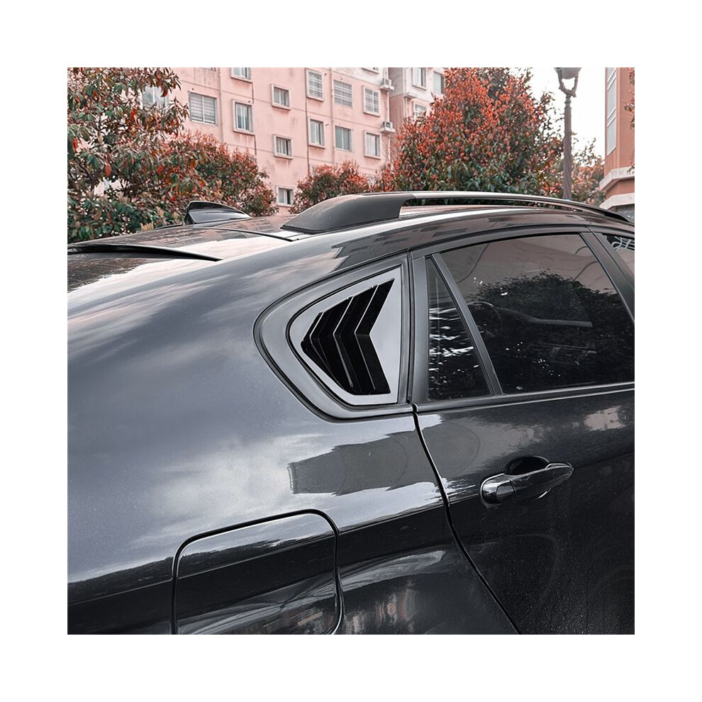 Car Side Window Louver Cover Rear Air Vent Window Louvers Blinds Cover For X6 E71 E72 2008-2014 Black 4711967951743