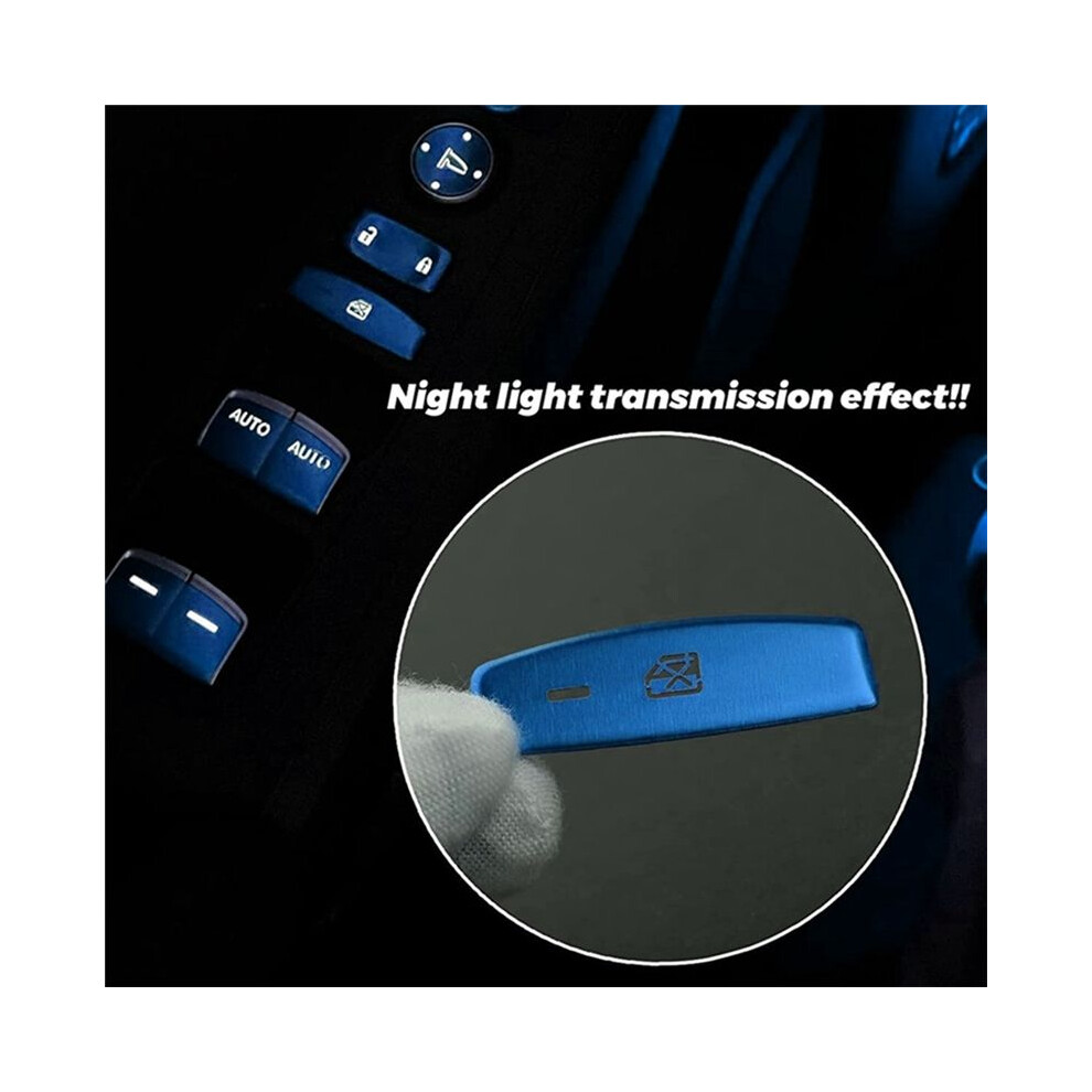 13Pcs Window Glass Lift Button Cover Trim Sticker For 11Th Gen 2022 4711242737888