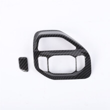 Guarnição da Tampa Do Interruptor Do Modo de Acionamento Do Console 4WD para Ram 1500 2019-2024 Acessórios Internos ABS Fibra de Carbono