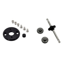 För MN78 Växellåda Transmission Kugghjulssats Motor Pinion Gear 370 Motorfäste för MN78 MN82 1/12 RC Biluppgraderingsdelar Svart