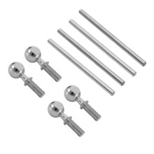 8Pcs Pivot and Hinge Pin 4X67.5mm ARAC5032 for ARRMA 6S 1/7 Limitless Infraction 1/8 Typhon RC Car Parts,Silver