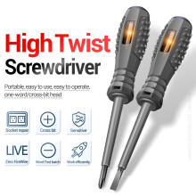 2Pcs Digital Voltage Tester Pen AC Non-Contact Induction Test Pencil Voltmeter Power Detector Electrical Screwdriver