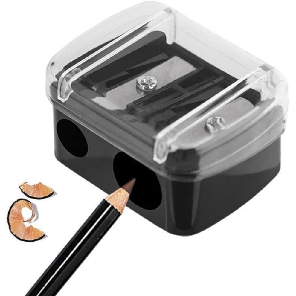 Zenarao Eyeliner Pencil Sharpener, Eyeliner Sharpener For Pencil, Makeup Pencil Sharpener, Dual Holes Eyeliner Sharpener, Sharpeners