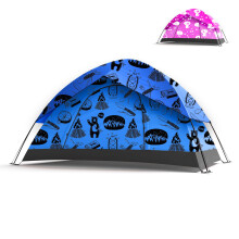KidzAdventure 2 in 1 Tent voor Kinderen, Dubbele Laag PU1500 Waterdicht, Lichtgewicht en Makkelijk op te zetten