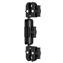 Kamera Clamp Mount Super Clamp Adapter Dubbelhuvud Multifunktionshållare för Motorcykel Cykel Kamerafästen 6cm