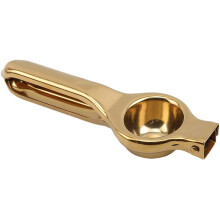 Exprimidor Manual de LimóN Exprimidor de Acero Inoxidable Exprimidor de CíTricos Herramienta Exprimidora de Lima, Dorado