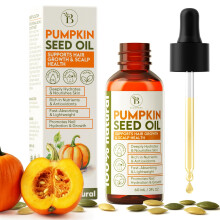 Pompoenpitolie voor Haargroei & Verzorging - Droge Hoofdhuidolie, Huid & Nagel Hydratatie (2Fl Oz)