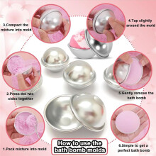 Formy do BathBomb, 2,1-Calowa Metalowa Forma do BathBomb, Prasa do BathBomb do Majsterkowania, do Majsterkowania
