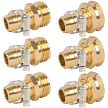 3 Set Connettori Riparazione per Tubi Giardino, Fermagli Raccordi per Tubi Giardino Femmina e Maschio per Kit Riparazione per Tubi Giardino nel