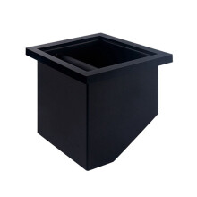 Caja de Posos de Café, Caja de Golpe de Boca Inclinada Integrada, Caja de Golpe de Polvo de Residuos de Café, Caja de Golpe de Café de Barra