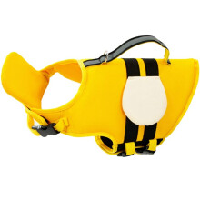 Dog Life Jacket Pet Vest Dog Swimsuit Dog Collar Harness Pet Dog Swimming Summer Swimwear Clothes Cute Bee Pet L