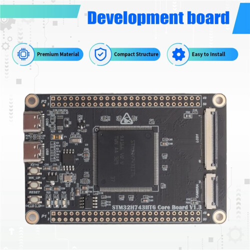 STM32H7 Development Board Small System Board STM32H743IIT6 Core Board Onboard SDRAM Open Source LVGL 1