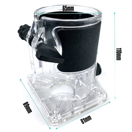 Woodworking Router Trimming Machine Bases Transparent Cover Adjustable Engraving Machine Protective Shell Used 2