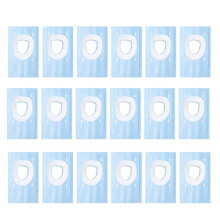 50 Pack Toilet  Covers Disposable 16x24 Inch XL Portable Toilet Liners Travel  Cover for Outdoors,Hotel
